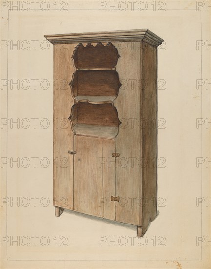 Cupboard, c. 1936. Creator: Bernard Gussow.