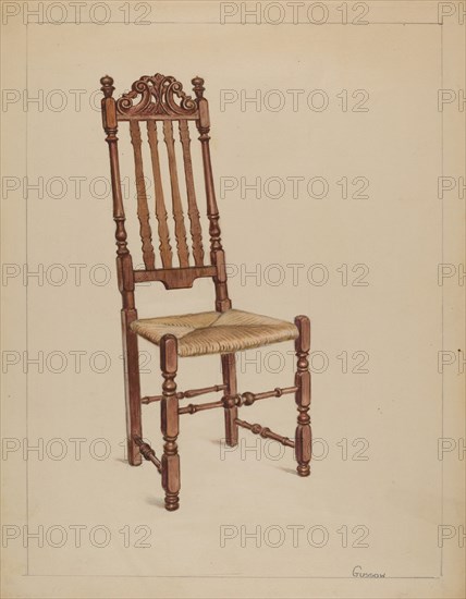 Side Chair, c. 1936. Creator: Bernard Gussow.