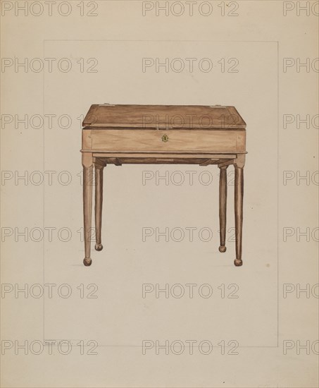 Desk, c. 1936. Creator: Frederick Jackson.