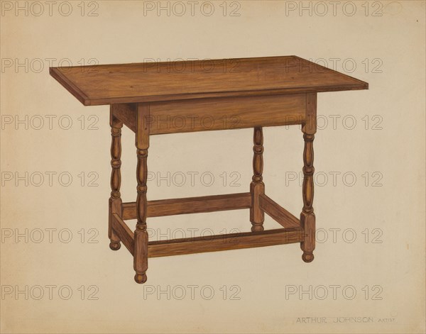 Tavern Table, c. 1936. Creator: Arthur Johnson.