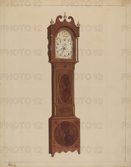 Grandfather Clock, c. 1937. Creator: Nicholas Gorid.