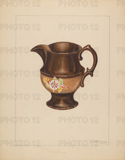 Small Pitcher, c. 1937. Creator: Thomas Holloway.