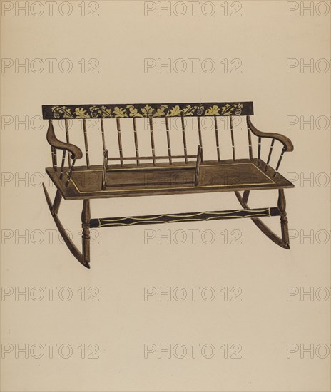 Cradle Settee, c. 1937. Creator: Frederick Jackson.