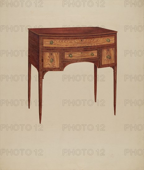 Dressing Table, c. 1938. Creator: Charles Henning.