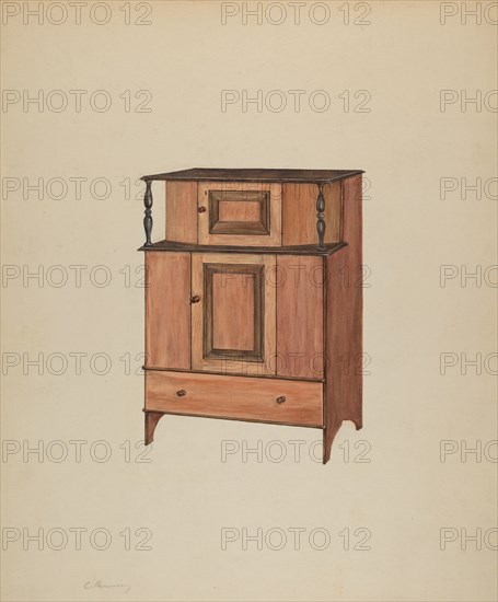 Press Cupboard, c. 1938. Creator: Charles Henning.