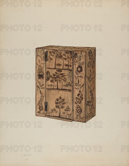 Cupboard, c. 1938. Creator: Charles Henning.