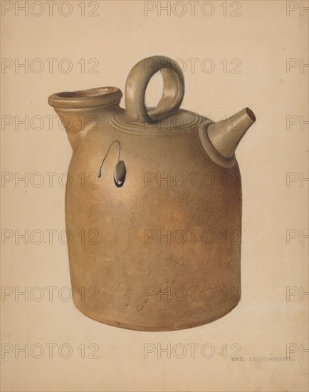 Water Jug, c. 1938. Creator: George Loughridge.