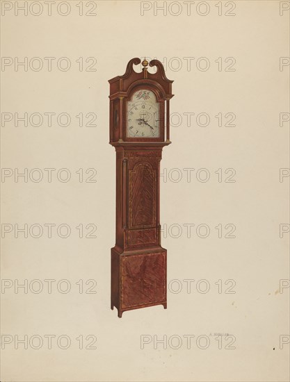 Tall Clock, 1937. Creator: Arsen Maralian.