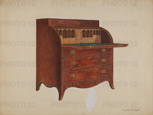 Secretary, 1937. Creator: Bernard Krieger.