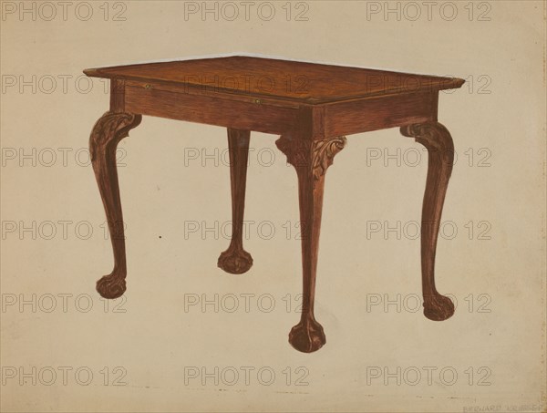 Tea Table, c. 1936. Creator: Bernard Krieger.