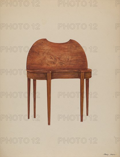 Card Table, c. 1937. Creator: Henry Meyers.