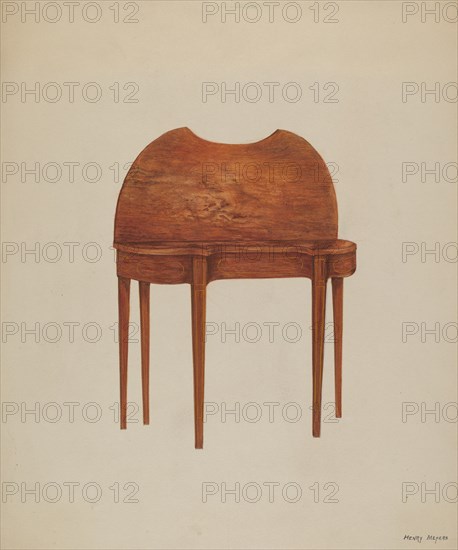 Card Table, c. 1938. Creator: Henry Meyers.