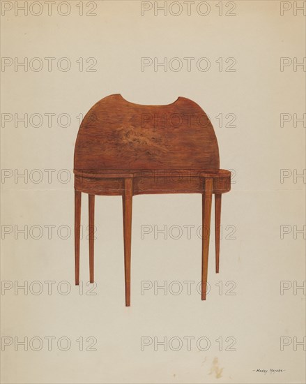 Card Table, c. 1938. Creator: Henry Meyers.