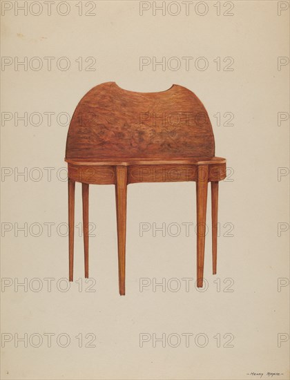 Card Table, c. 1937. Creator: Henry Meyers.