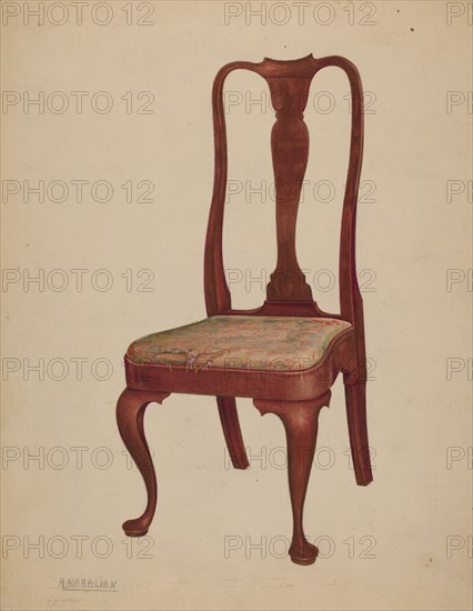 Chair, 1937. Creator: Arsen Maralian.