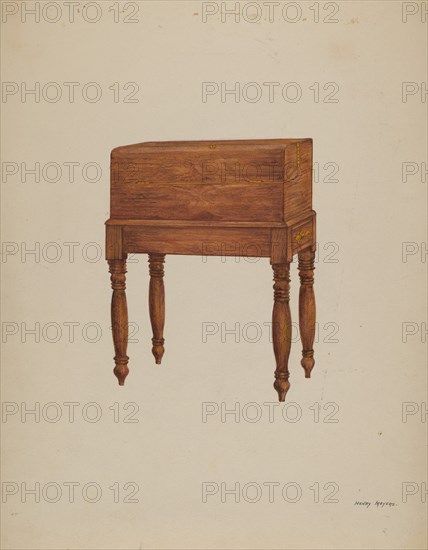 Writing Desk, 1935/1942. Creator: Henry Meyers.