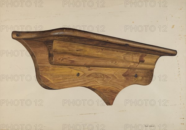 Wall Shelf, c. 1937. Creator: Carl Keksi.