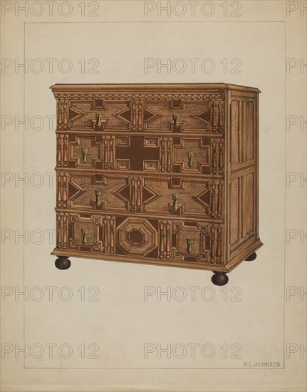 Chest of Drawers, c. 1936. Creator: Philip Johnson.