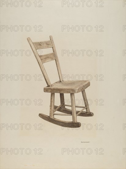 Rocker, c. 1940. Creator: Ursula Lauderdale.