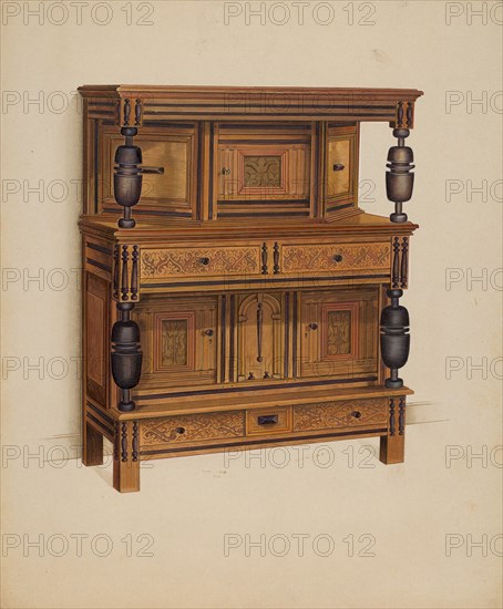 Press Cupboard, c. 1936. Creator: Anne Ger.