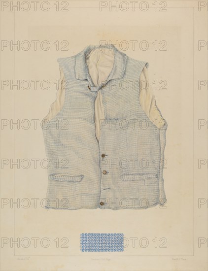 Vest, 1935/1942. Creator: Frank J Mace.