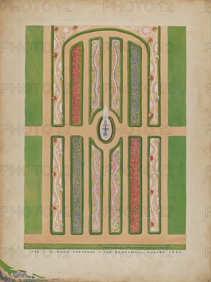 Parterre - J. W. Wood, c. 1936. Creator: Meyer Goldbaum.