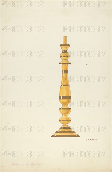 Candlestick, 1935/1942. Creator: Randolph F Miller.