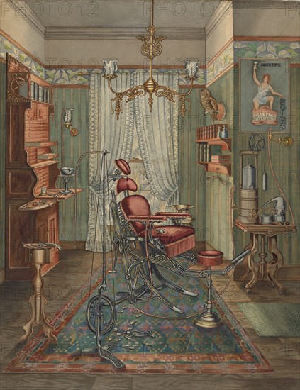 Dentist's Operating Room, 1935/1942. Creator: Perkins Harnly.