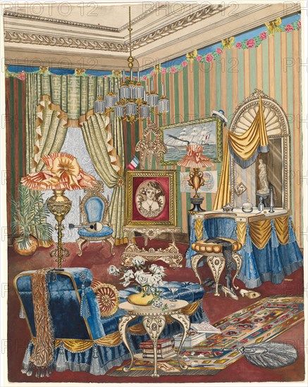 Boudoir, c. 1931. Creator: Perkins Harnly.