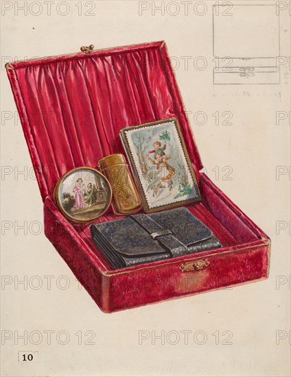 Lady's Dressing Case, c. 1936. Creator: Thomas Holloway.