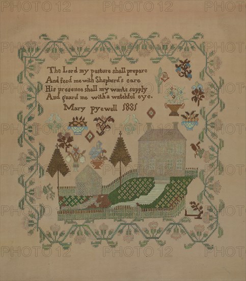 Sampler, c. 1936. Creator: Albert J. Levone.