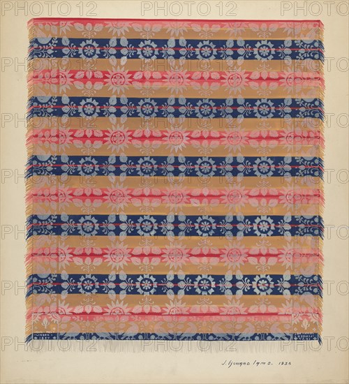 Coverlet, 1936. Creator: J. Howard Iams.