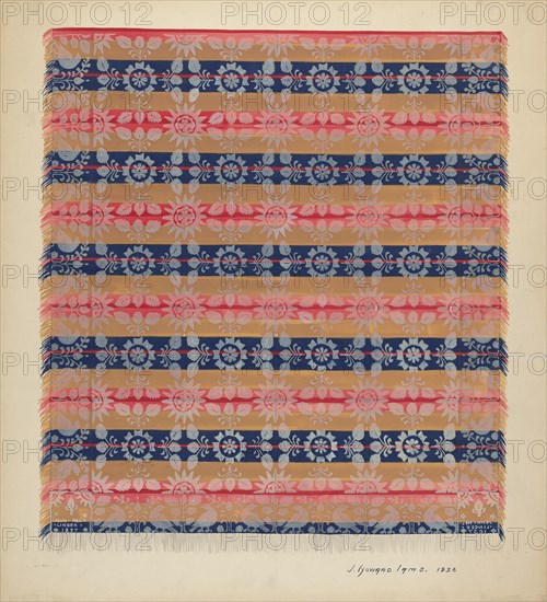 Coverlet, 1936. Creator: J. Howard Iams.