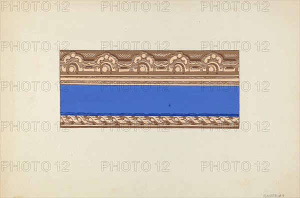 Wallpaper Border, 1935/1942. Creator: Arsen Maralian.