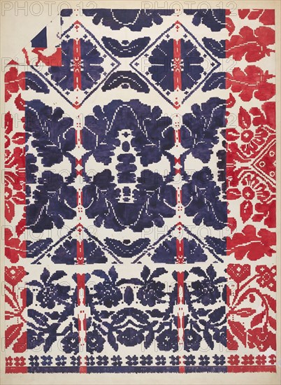 Coverlet, c. 1936. Creator: Katherine Hastings.