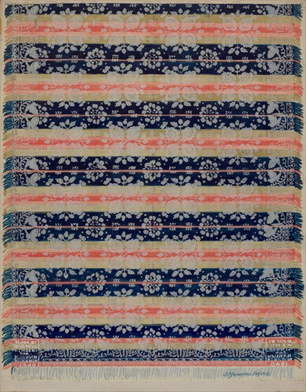 Coverlet, c. 1936. Creator: J. Howard Iams.