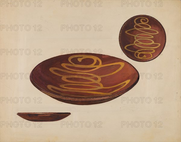 Pie Plate, c. 1936. Creator: Rolland Livingstone.