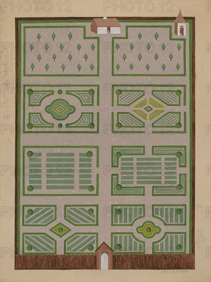 West India Company's Garden, c. 1936. Creator: Helen Miller.