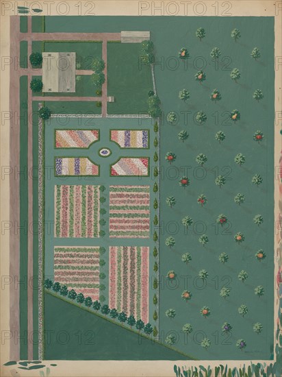 Depeyster Estate and Garden, c. 1936. Creator: Helen Miller.