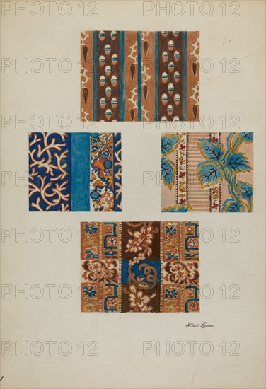 Printed Cotton, c. 1937. Creator: Albert J. Levone.
