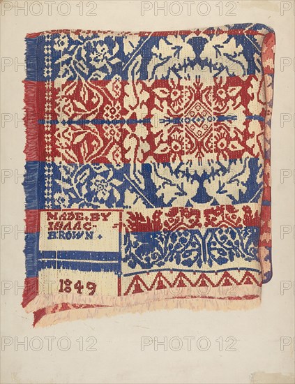 Coverlet, c. 1938. Creator: Katherine Hastings.