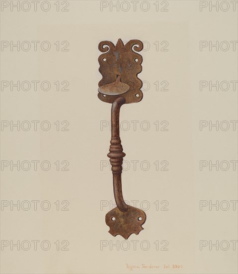Suffolk Latch, c. 1939. Creator: Regina Henderer.