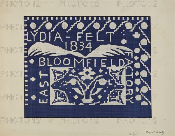 Coverlet, c. 1940. Creator: Margaret Linsley.