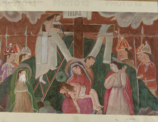 Station of the Cross No. 13: "Jesus is Taken Down from the Cross", c. 1936. Creator: William Herbert.