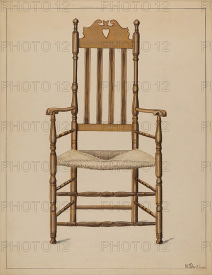 Armchair, c. 1936. Creator: Nicholas Gorid.