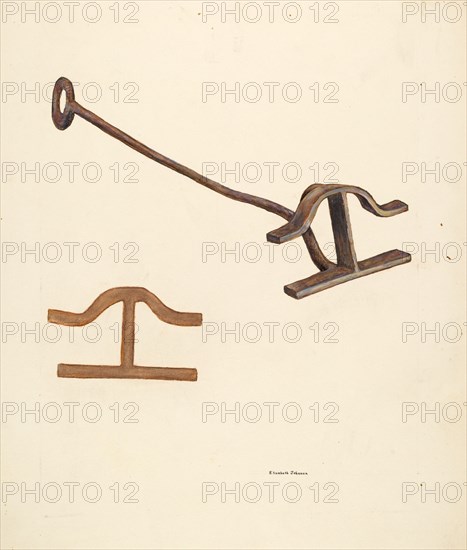 Branding Iron, c. 1942. Creator: Elizabeth Johnson.