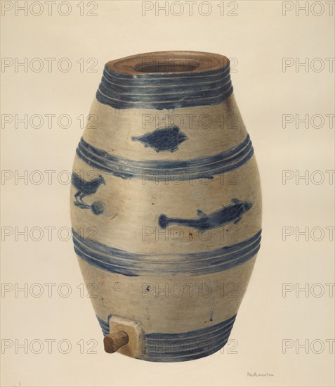 Water or Wine Jug, c. 1939. Creator: Nicholas Amantea.