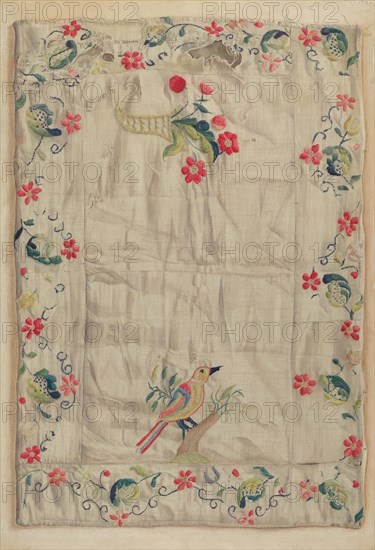 Crewel Embroidery, c. 1937. Creator: Helen E. Gilman.