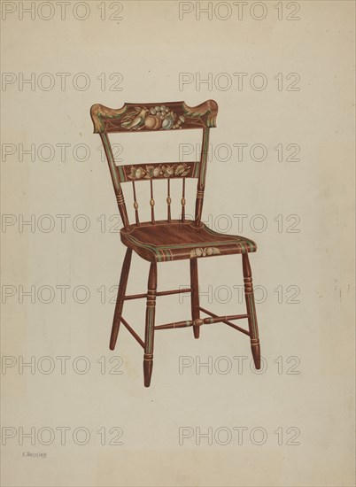 Pa. German Chair, c. 1939. Creator: Charles Henning.