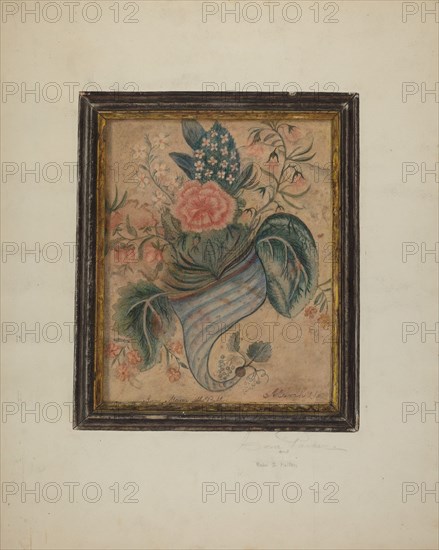 Watercolor Painting, c. 1939. Creator: Cora Parker.